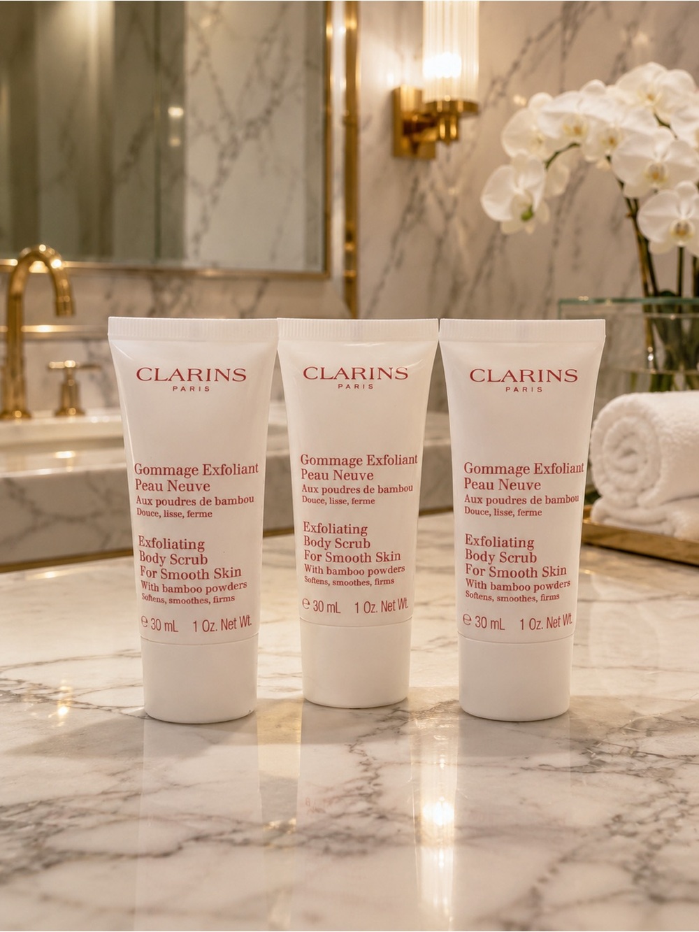 Clarins Paris Gommage Exfoliant Peau Neuve - Exfoliating Body Scrub